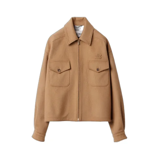Bonded Camel Hair Blouson Jacket