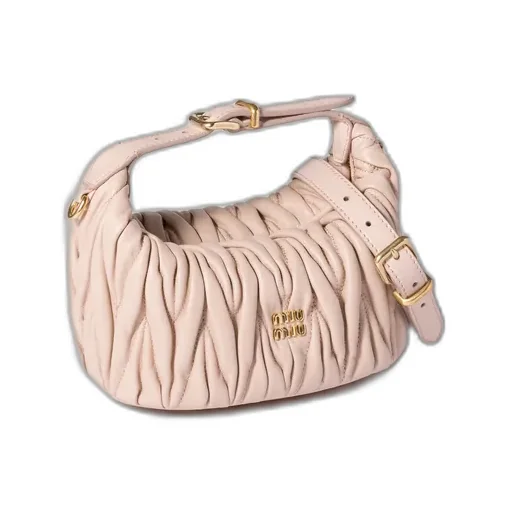Matelassé Nappa Leather Pouch