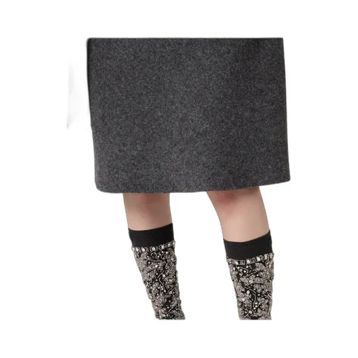 Zip-Up Midi Skirt