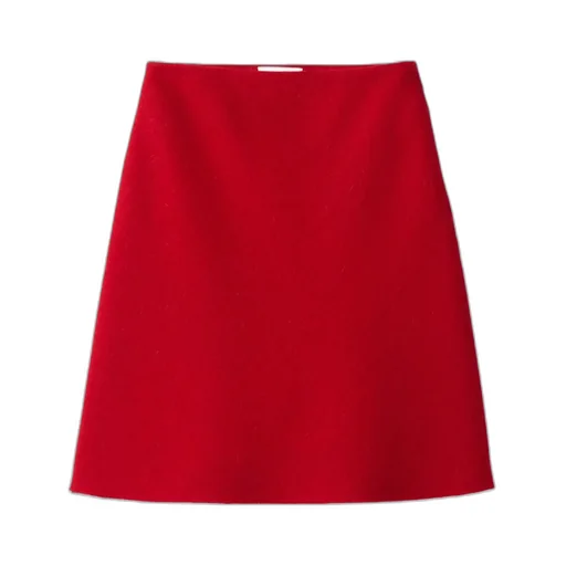 Zip-Up Midi Skirt
