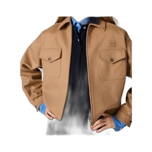 Bonded Camel Hair Blouson Jacket
