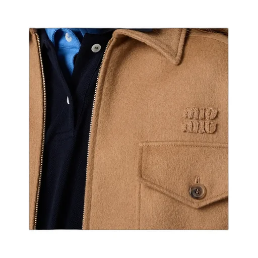 Bonded Camel Hair Blouson Jacket