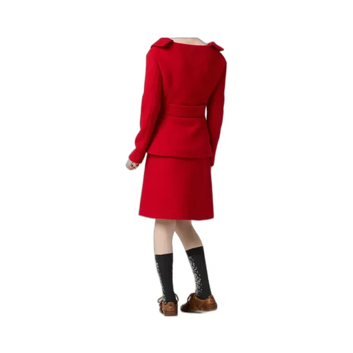 Zip-Up Midi Skirt