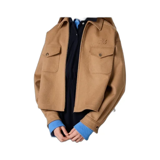 Bonded Camel Hair Blouson Jacket