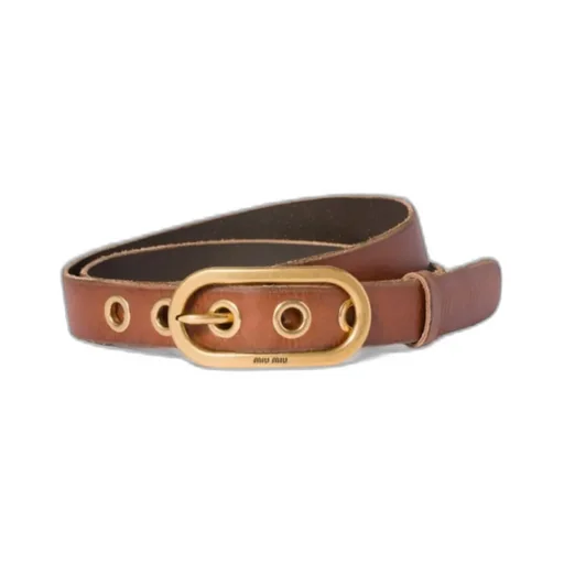 Logo-Engraved Buckle Belt