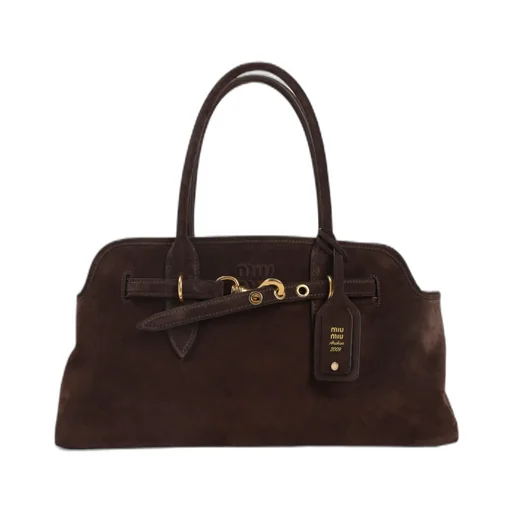 Aventure Suede Buckle-Fastening Tote Bag