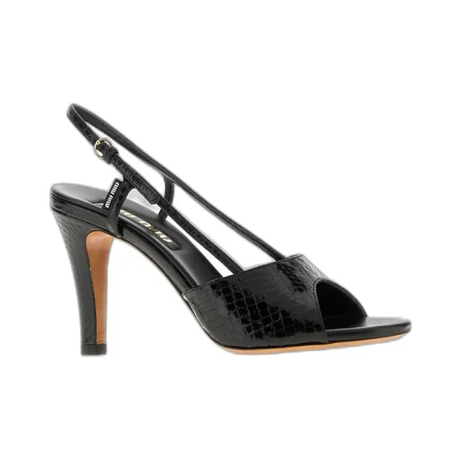 Embossed Slingback Sandals