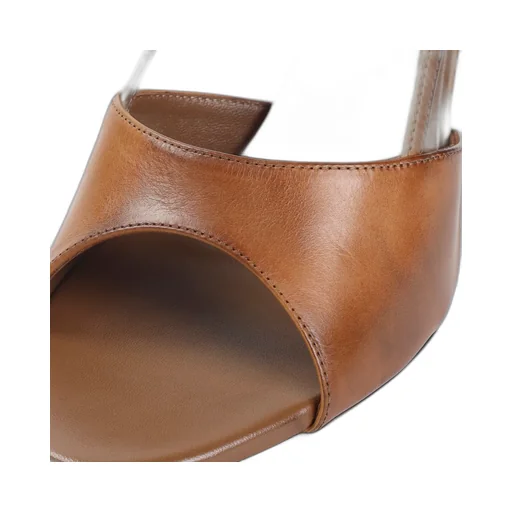 85Mm Sling-Back Leather Sandals