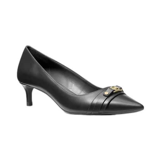 45Mm Logo-Plaque Pointed-Toe Pumps