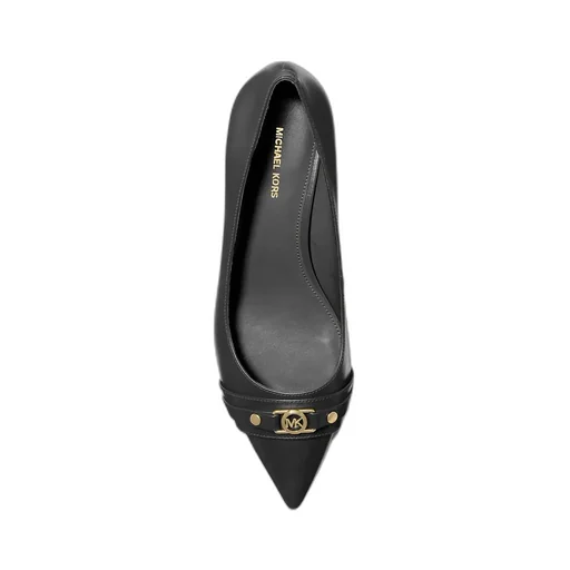 45Mm Logo-Plaque Pointed-Toe Pumps