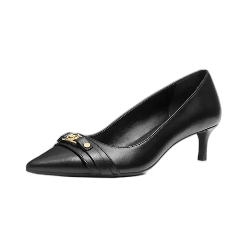 45Mm Logo-Plaque Pointed-Toe Pumps