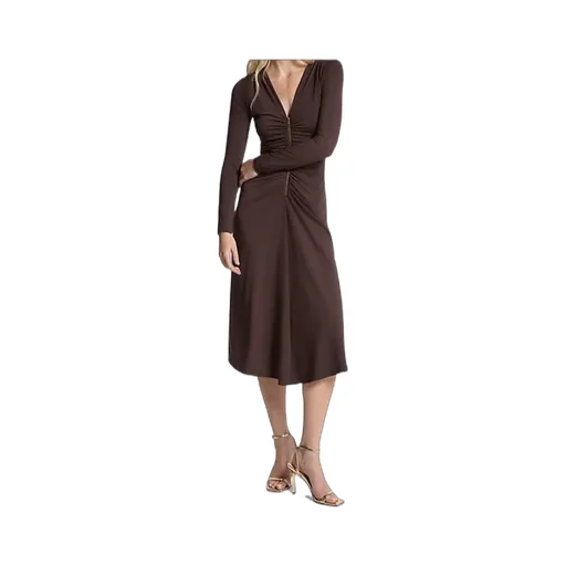 Ruched Stretch Matte Jersey Dress
