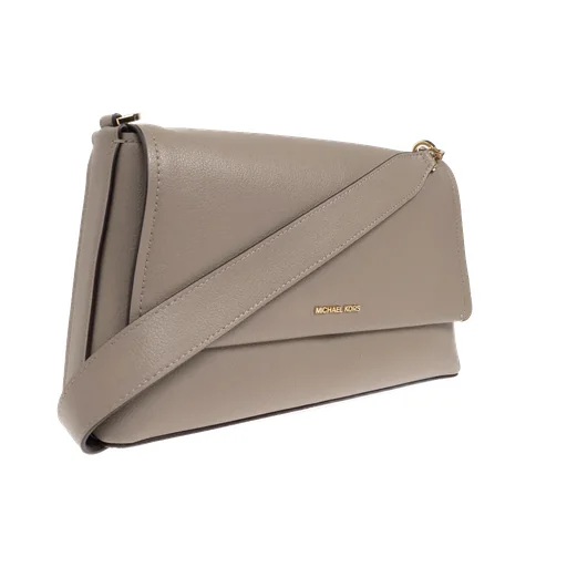 Fold-Over Leather Shoulder Bag