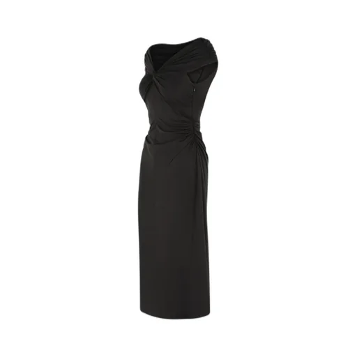 Stretch Off-The-Shoulder Midi Dress