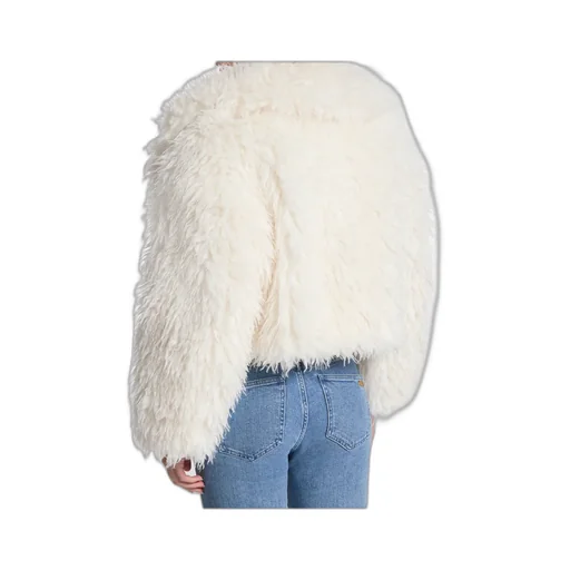 Cropped Faux Fur Jacket