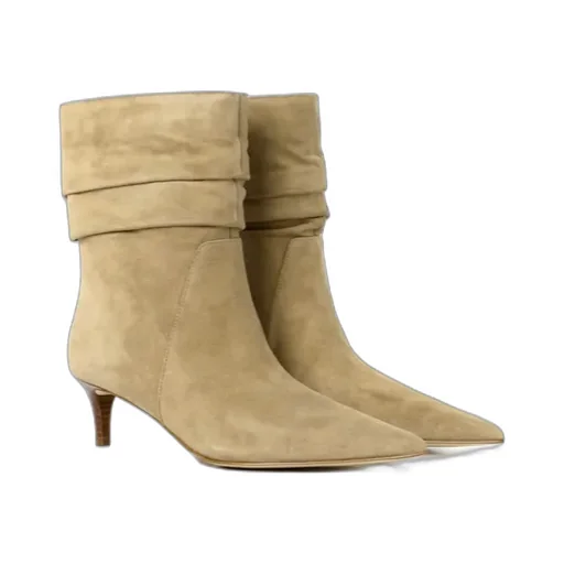 50Mm Ruched Pointed-Toe Boots
