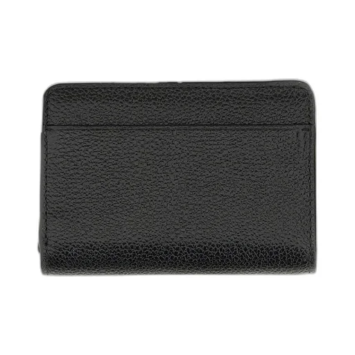 Logo Plaque Leather Purse