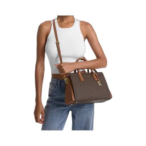 Laila Medium Signature Logo Satchel