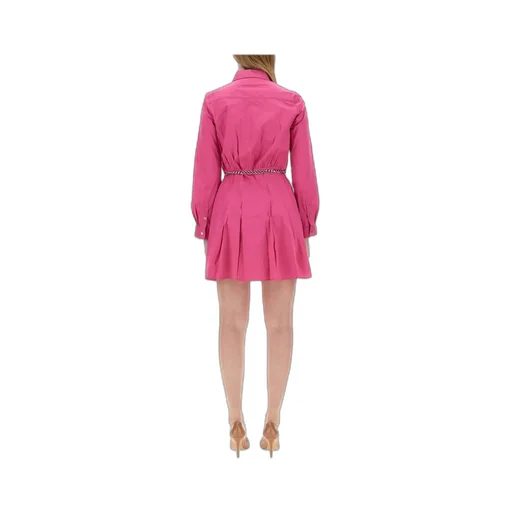 Belted Mini Shirt Dress