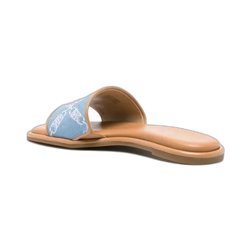 Monogram Jacquard Open Toe Slides