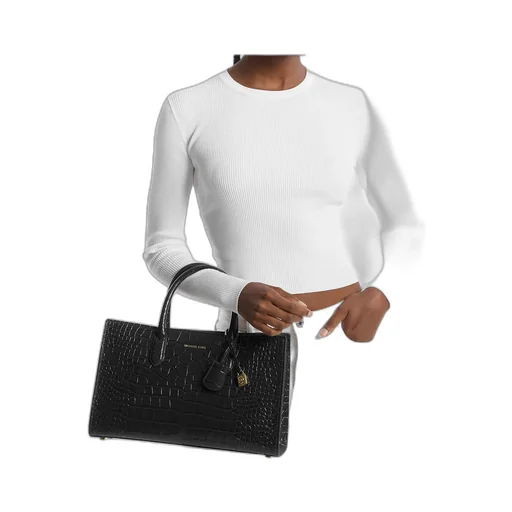 Scarlett Medium Embossed Satchel Bag