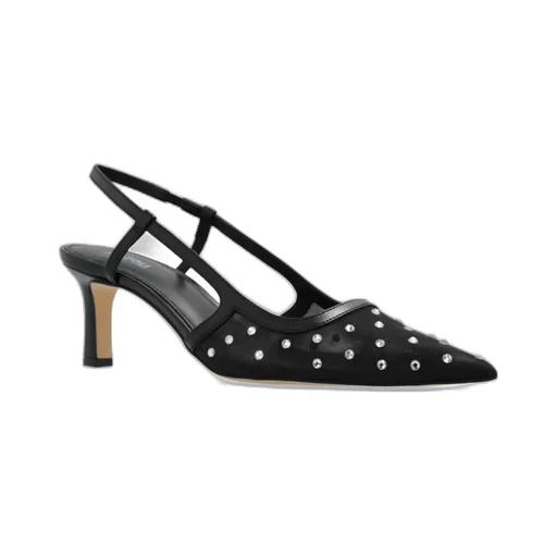 Alora Embellished Mesh Slingback Pumps