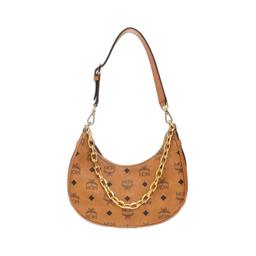 Aren Crescent Zipped Small Shoulder Bag