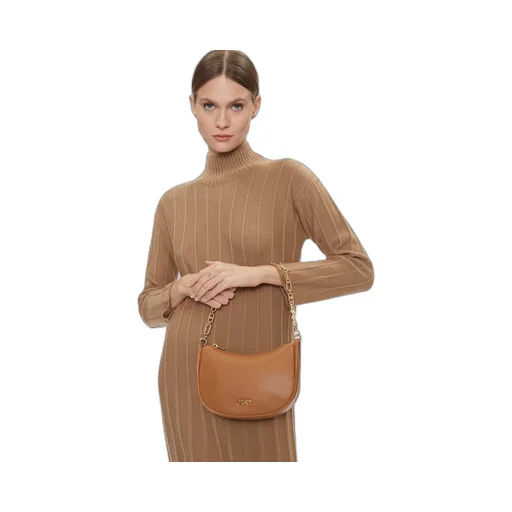 Logo Plaque Chained Small Shoulder Bag