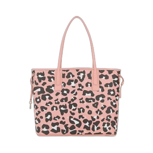Leopard Print Drawstring Tote Bag