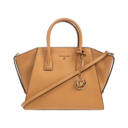 Avril Large Logo-Lettering Leather Tote Bag