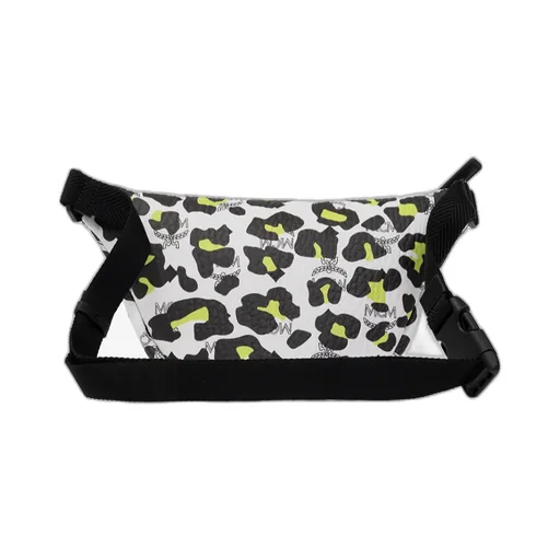Leopard Printed Zipped Belted Bag