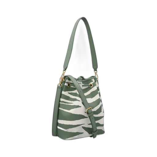 Dessau Zebra Printed Medium Bucket Bag