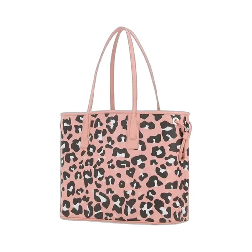 Leopard Print Drawstring Tote Bag