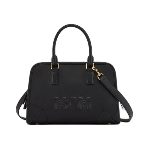 Medium Logo Embossed Aren Boston Bag