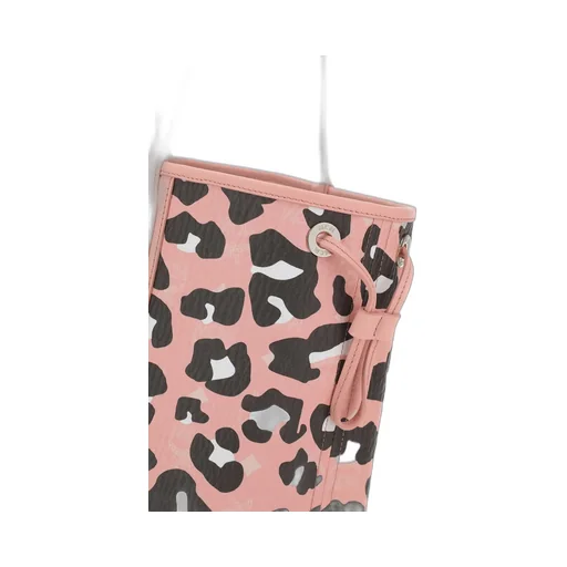 Leopard Print Drawstring Tote Bag
