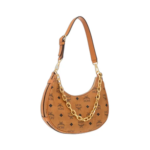 Aren Crescent Zipped Small Shoulder Bag