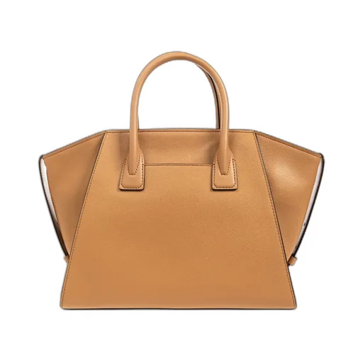 Avril Large Logo-Lettering Leather Tote Bag