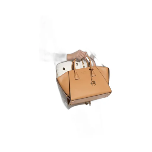 Avril Large Logo-Lettering Leather Tote Bag