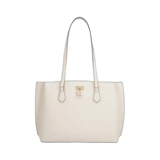 Logo Plaque Top Handle Bag