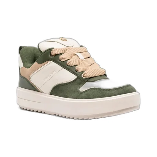 Rumi Round Toe Panelled Sneakers