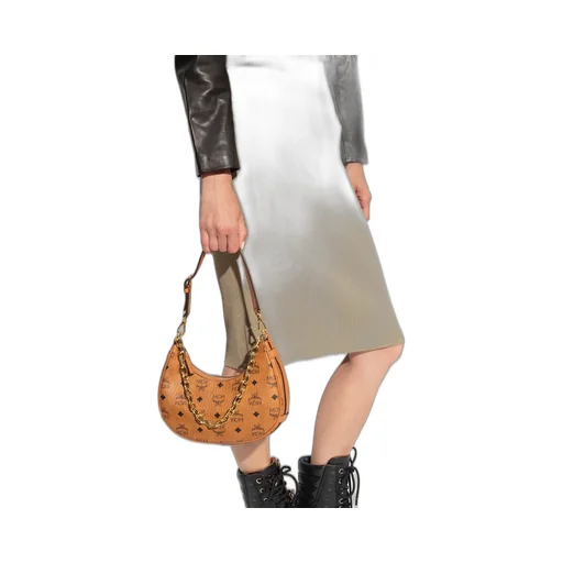 Aren Crescent Zipped Small Shoulder Bag