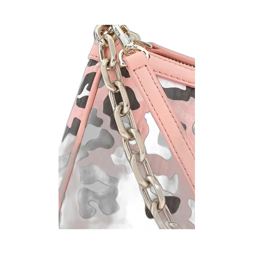 Leopard Printed Chain-Linked Mini Shoulder Bag