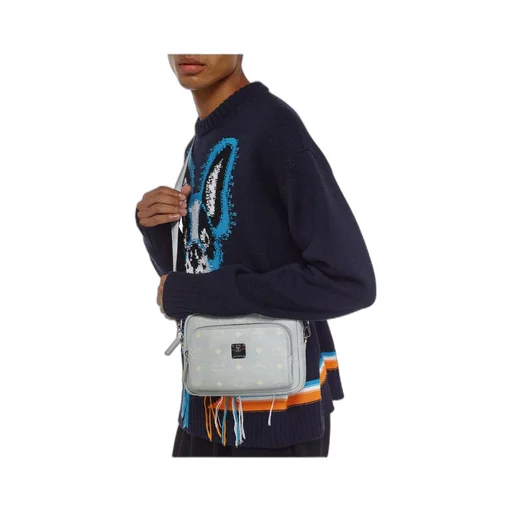Logo Zipper Shoulder Bag