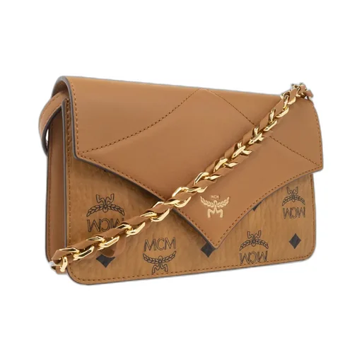 Diamond Visetos Foldover Top Mini Shoulder Bag