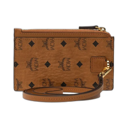 Logo Print Card Wallet With Zipper