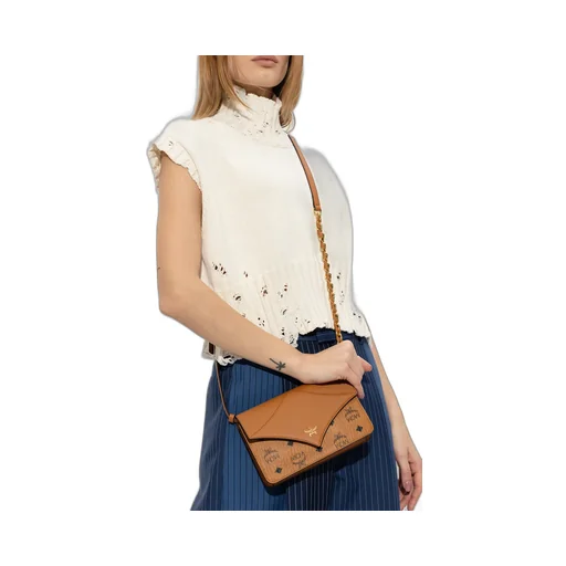 Diamond Visetos Foldover Top Mini Shoulder Bag