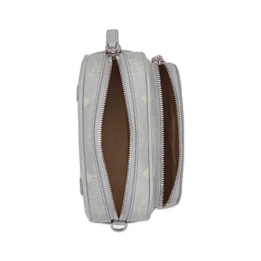 Logo Zipper Shoulder Bag