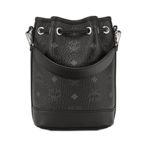 Allover Dessau Monogram Print Drawstring Mini Bucket Bag