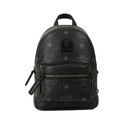Stark Monogram Print Zipped Backpack