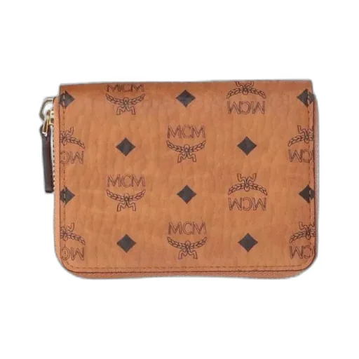 Monogram Print Zip-Around Wallet
